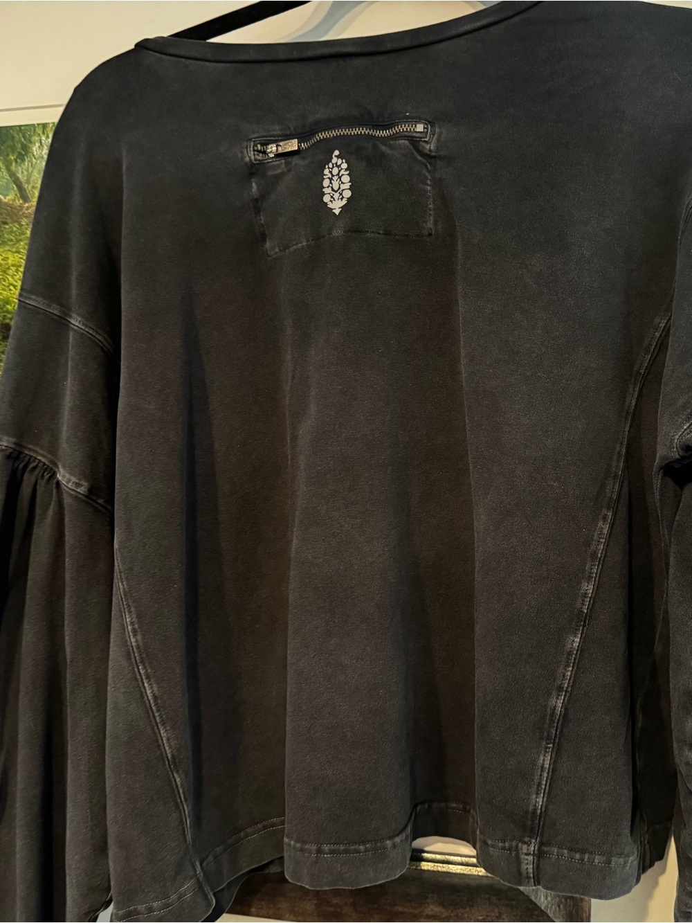 FP Movement by Free People Washed Black Oversized Tunic with Pocket - Picture 2 of 3